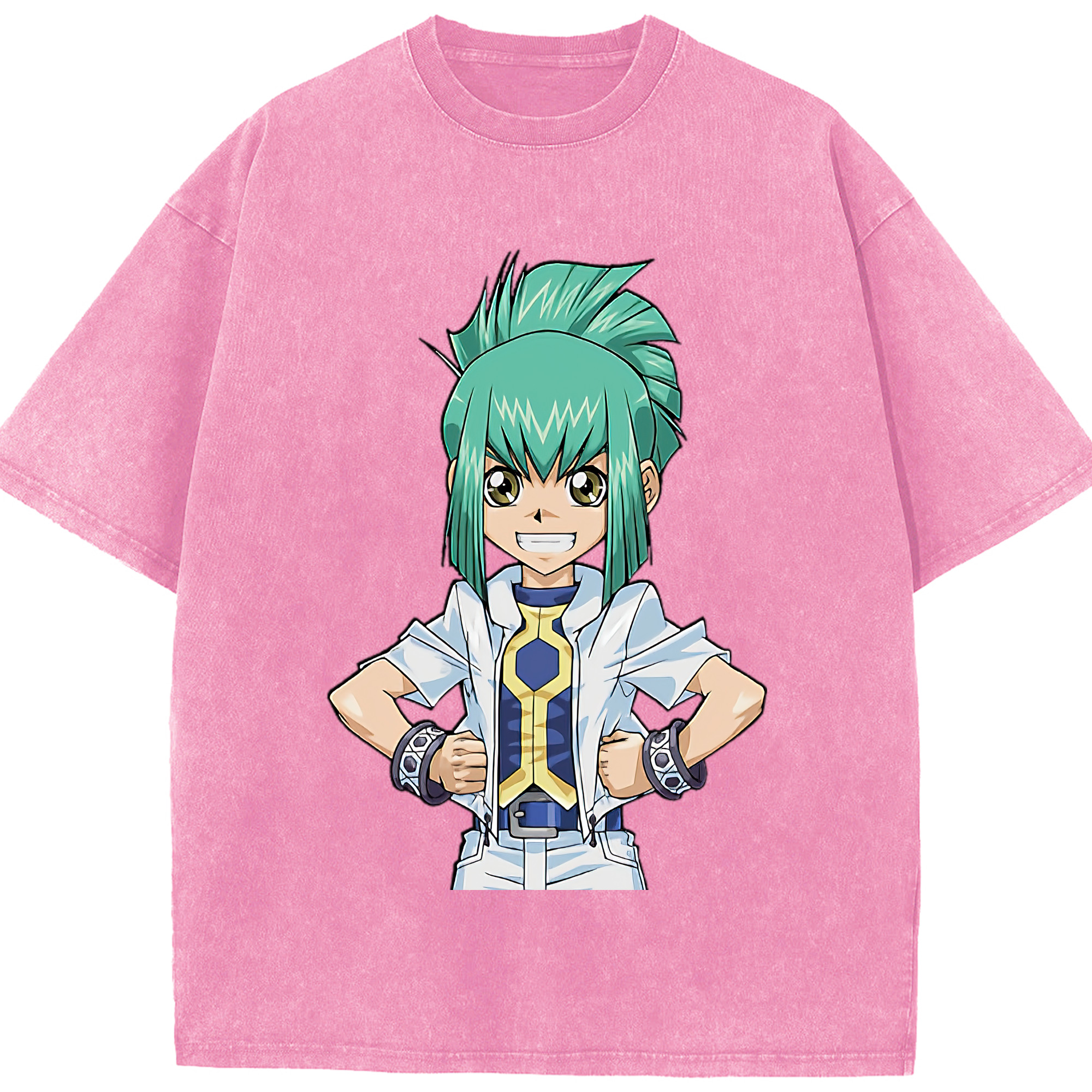 （画像用） 遊☆戯☆王 Yu-Gi-Oh! 綿100% ヴィンテージ風 半袖Tシャツ（フロントプリント）